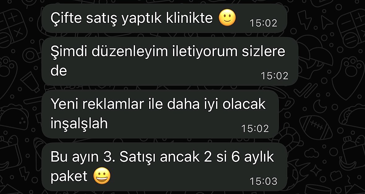 Müşteri mesajı